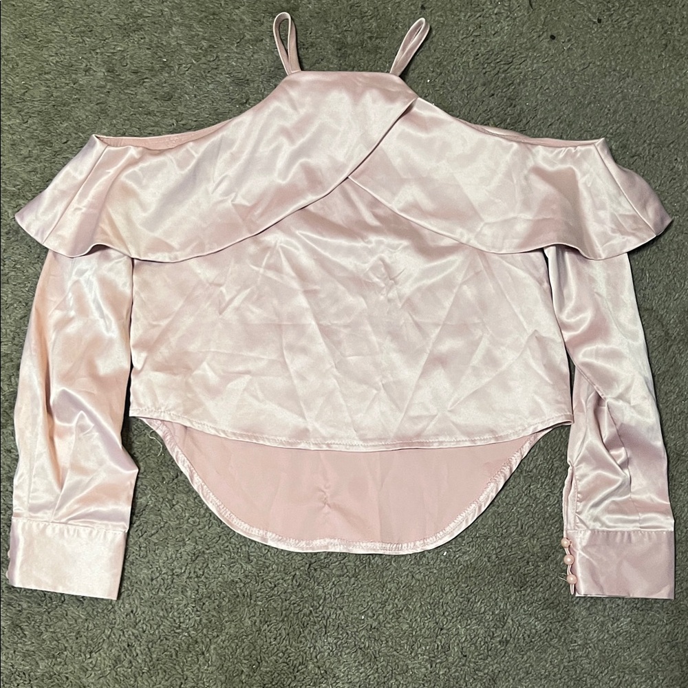 Elegant Pink Off-Shoulder Women's Top